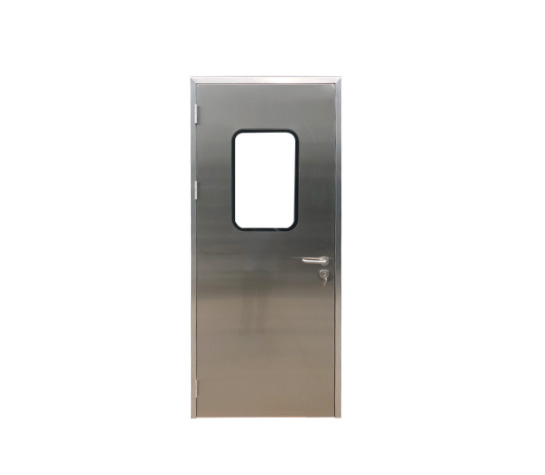 Stainless steel clean door
